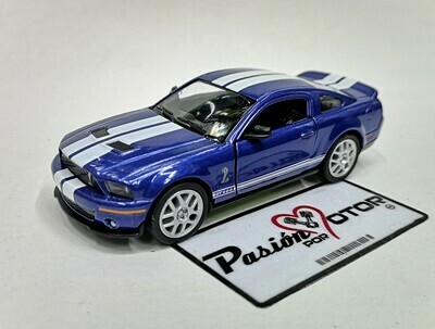 5 Pulgadas / 1:38 Ford Mustang Shelby GT500 Coupe 2007 Azul KINSMART En Display a Granel 1:32 02766