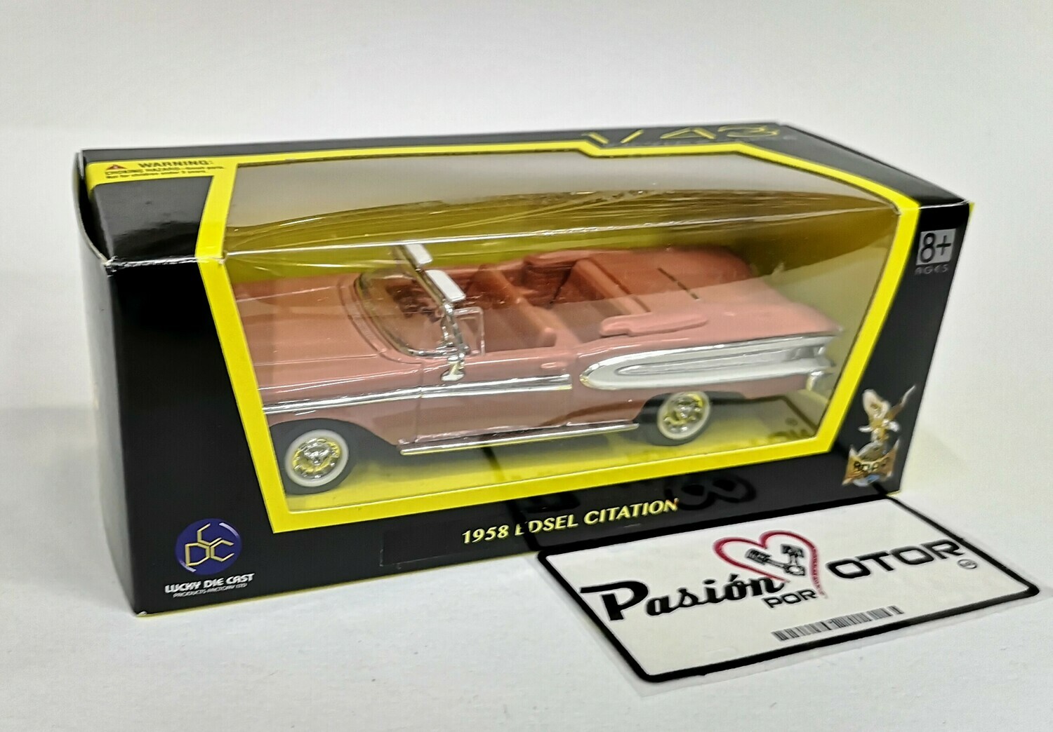 Miniature Brooklin Models SB 1/43 – Edsel Citation Rose 1958 N°22 (sans Boîte)