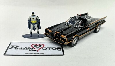 5 Pulgadas / 1:44 Lincoln Futura - Batimovil 1966 TV Series Con Figura de Batman (Adam West) JADA TOYS Metals DC Comics 1:32 01233