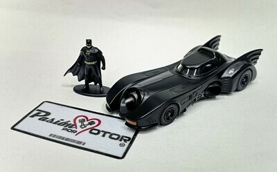 5 pulgadas / 1:53 Batimovil 1989 1992 Con Figura de Batman (Michael Keaton) Dir. Tim Burton JADA TOYS Metals DC Comics 1:32 01235