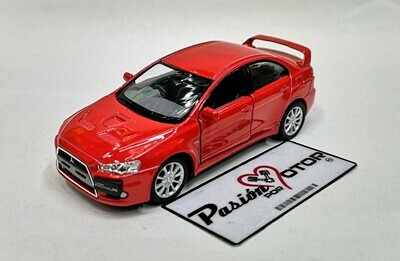 5 Pulgadas / 1:36 Mitsubishi Lancer Evolution X 2008 Rojo KINSMART En display a granel 1:32 01244