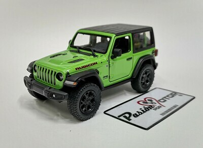 5 Pulgadas / 1:34 Jeep Wrangler Rubicon Hard Top 2018 Verde KINSMART En Display a Granel 1:32 02781
