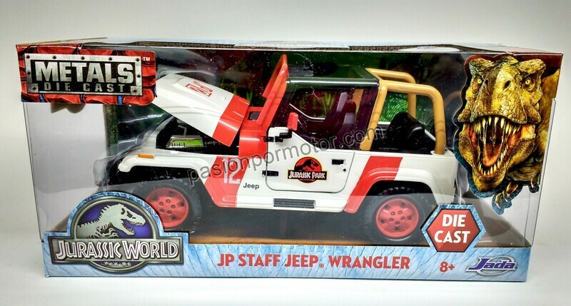 1:24 Jeep Wrangler 1992 Wrangler Staff Jurassic Park Jada Toys C Caja