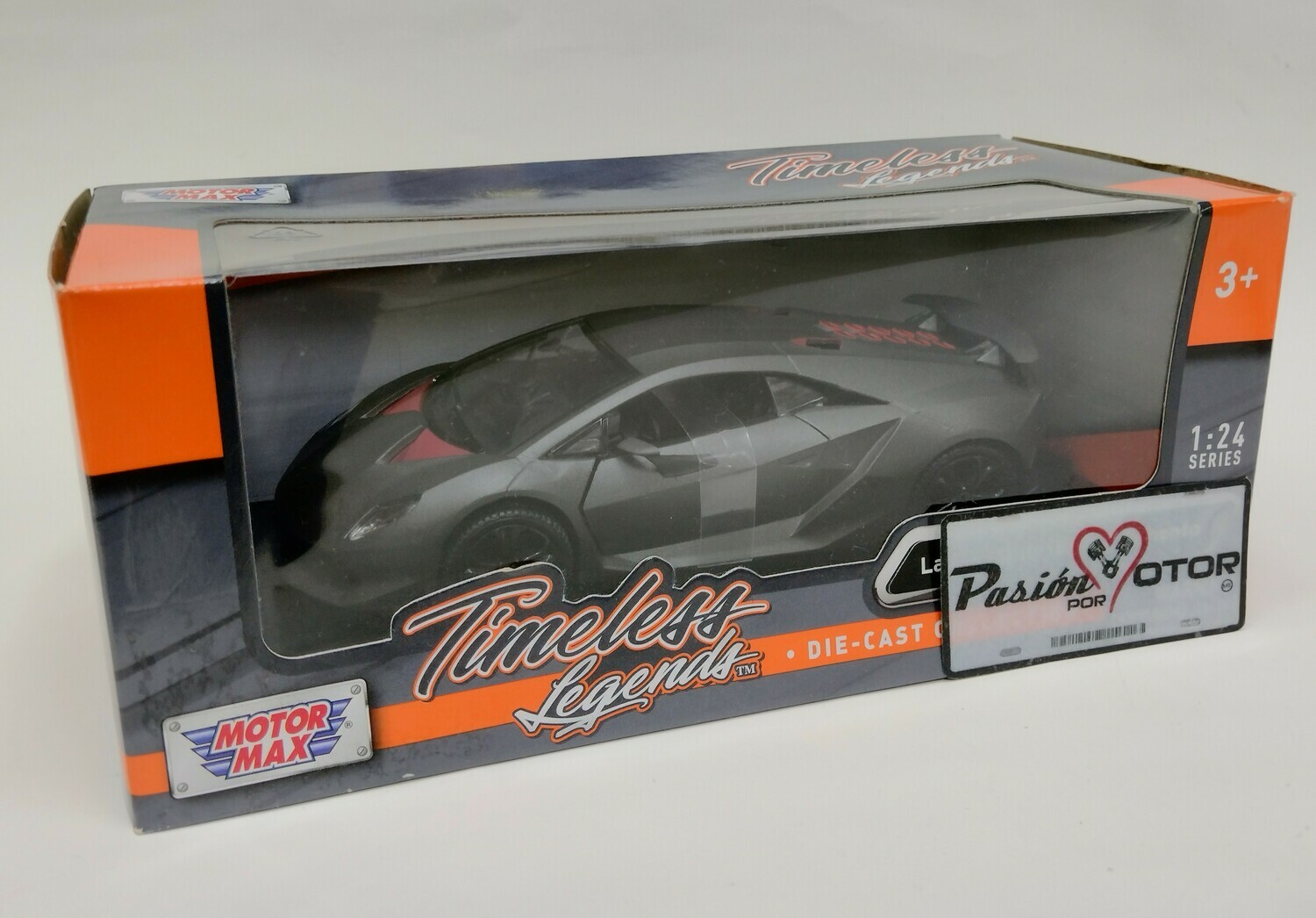 1:24 Lamborghini Sesto Elemento Coupe 2012 Gris Mate MOTOR MAX Timeless Legends 01576