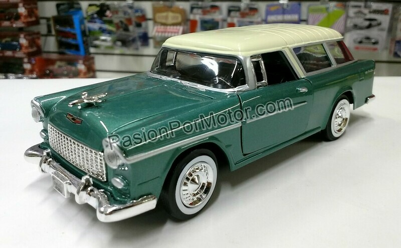 1:24 Chevrolet Bel Air Nomad Guayin 1955 Verde con Crema MOTOR MAX 02792 1:24 Chevrolet Bel Air Nomad Guayin 1955 Verde con Crema MOTOR MAX 02792