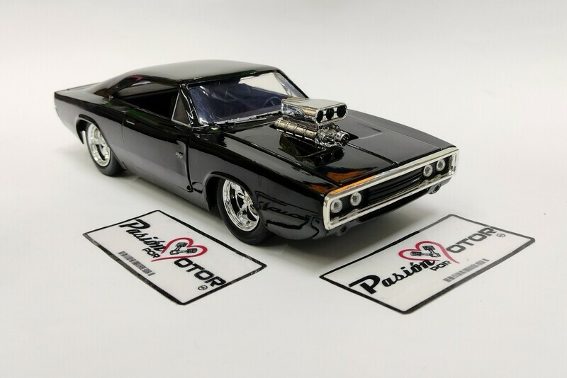 1:24 Dodge Charger Coupe R/T Dom's 1970 Negro JADA TOYS Rapido y Furioso 1
