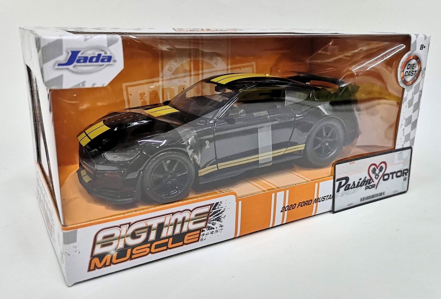 Jada Toys 1:24 Ford Mustang Shelby Coupe GT500 2020 Negro Big Time Muscle Con Caja