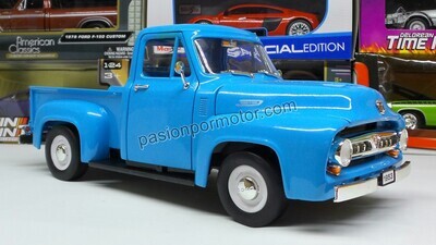 1:18 Ford F-100 Pick Up 1953 Azul Cielo LUCKY DIE CAST Road Signature 01722