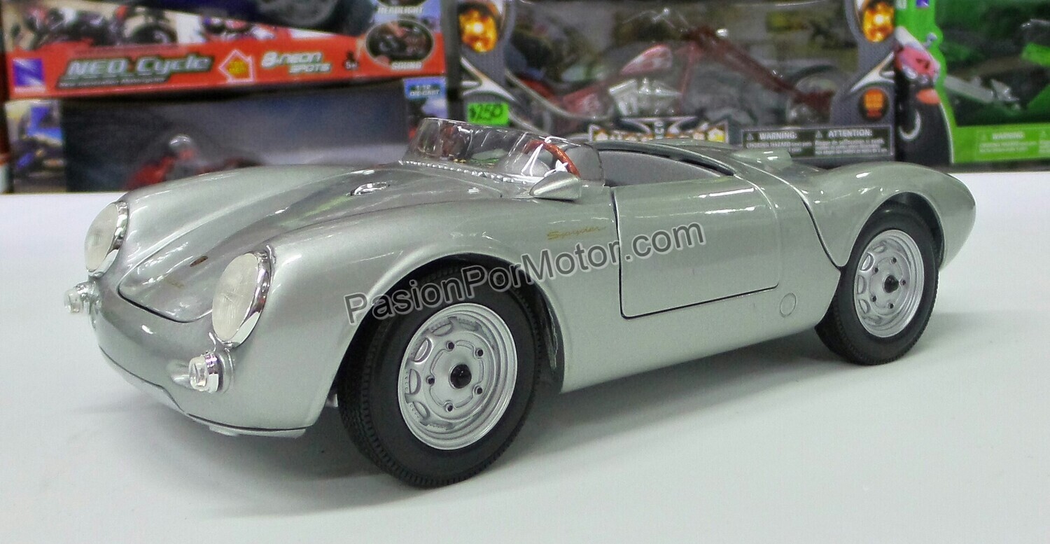 1:18 Porsche 550 A Spyder 1953 Plata Maisto Special Edition Con Caja