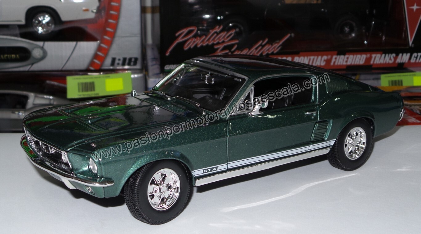 1:18 Ford Mustang GT A Fastback 1967 Verde Maisto Special Edition Con Caja