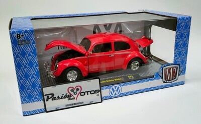 1:24 Volkswagen Beetle Deluxe Model Sedan Split Window 1952 Rojo M2 MACHINES R85 Vocho