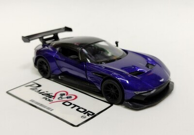 5 Pulgadas / 1:38 Aston Martin Vulcan Coupe 2015 Purpura KINSMART Display a Granel 1:32 04799