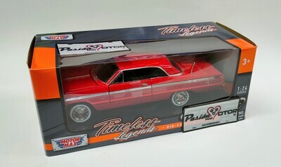 1:24 Chevrolet Impala Coupe 1964 Rojo MOTOR MAX Timeless Legends 01969