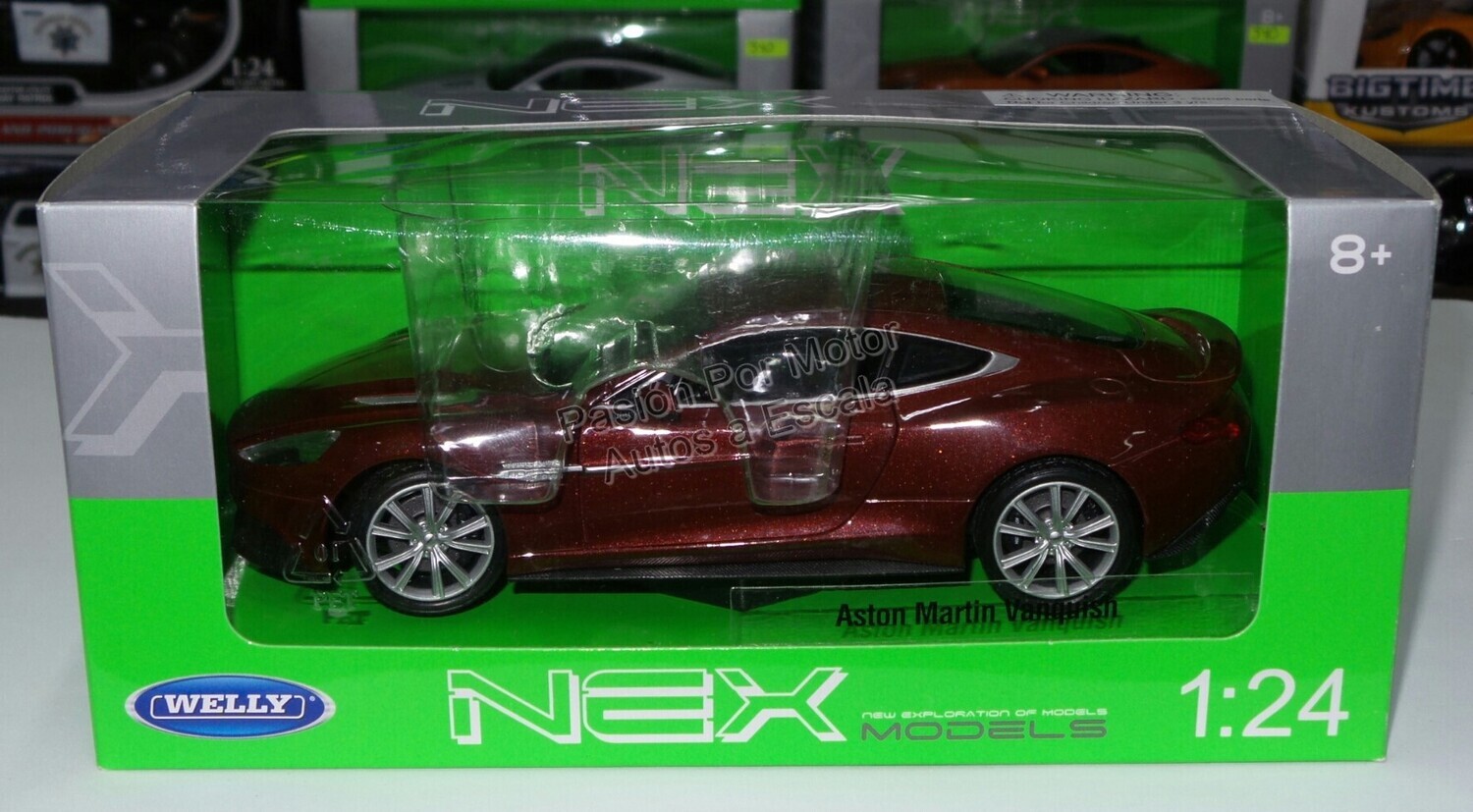 1:24 Aston Martin Vanquish Coupe 2012 Welly Nex C Caja