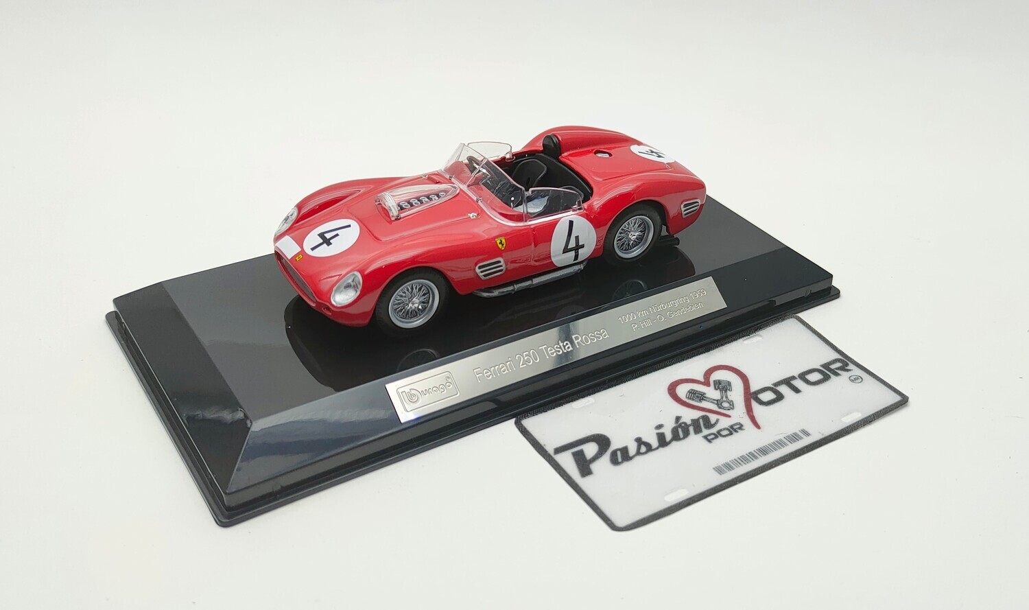 1:43 Ferrari 250 Testa Rossa 1959 1000 km Nurburgring P. Hill - O Gendebien Bburago Racing
