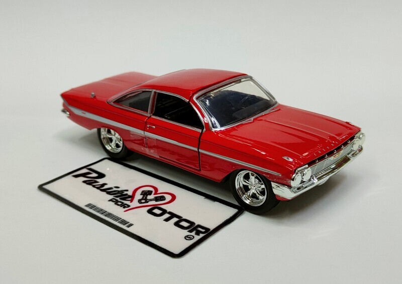 5 Pulgadas / 1:42 Chevrolet Impala Coupe Dom´s Toretto 1961 Rojo JADA TOYS Rapido y Furioso 8 1:32