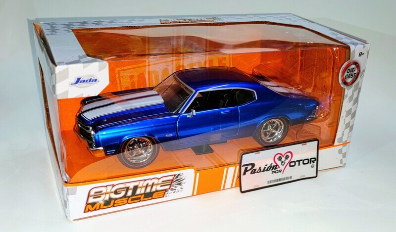1:24 Chevrolet Chevelle SS Coupe 1970 Azul Candy JADA TOYS Big Time Muscle