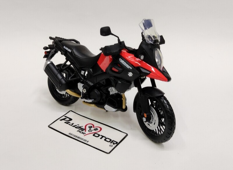 1:12 Suzuki V-Strom 1000 Motocicleta 2019 Negro y rojo Maisto Motor Cycles
