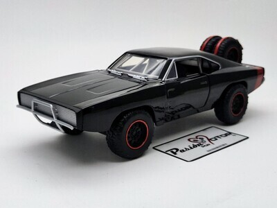 1:24 Dodge Charger Coupe 1970 Negro Off Road ¨ El Diablo ¨ Dom´s Toretto Rápido y Furioso 7 JADA TOYS 00059