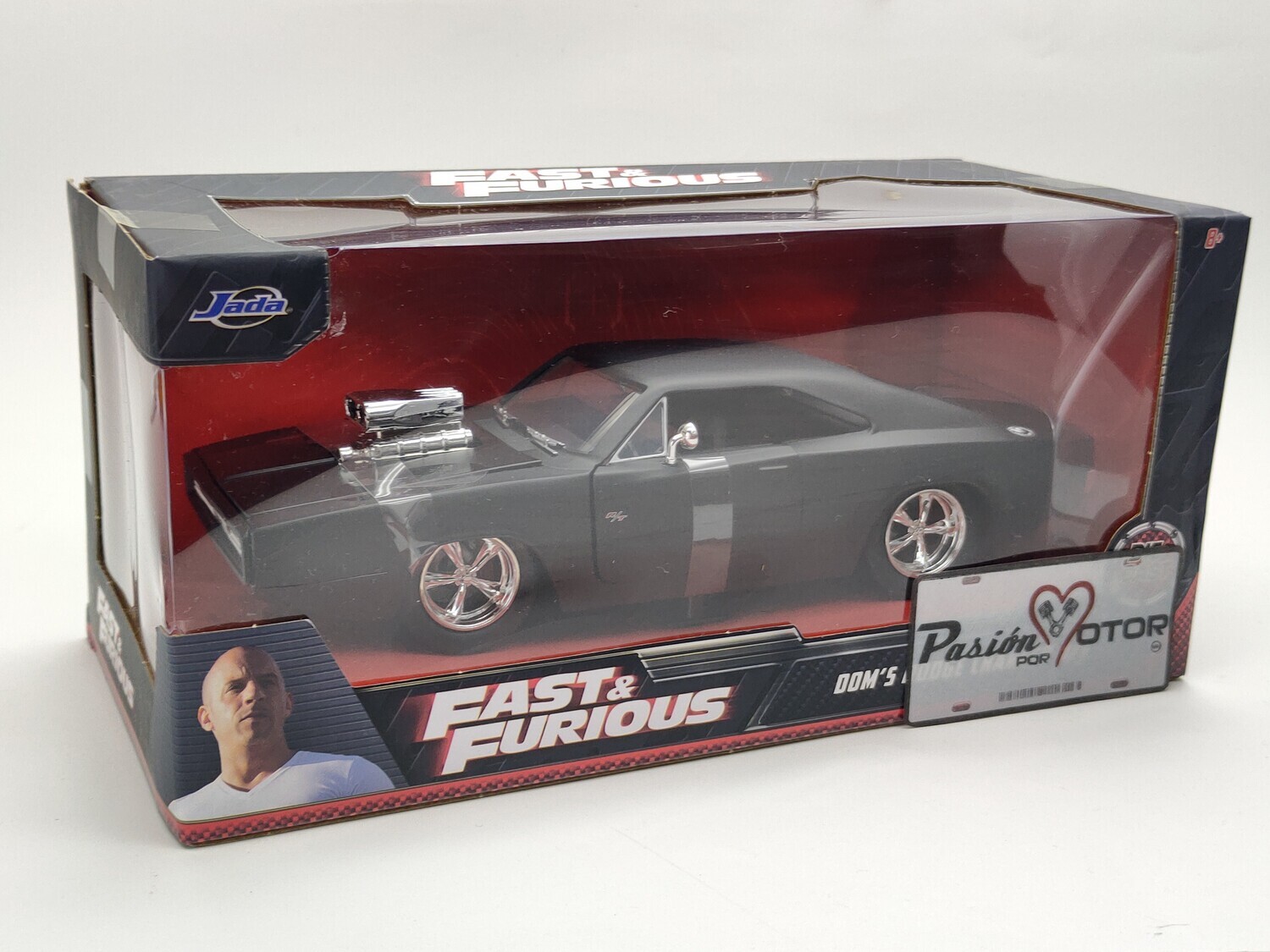 1:24 Dodge Charger R/T 1970 Negro Mate Dom's Toretto Rapido Y Furioso 4 Jada Toys Con Caja