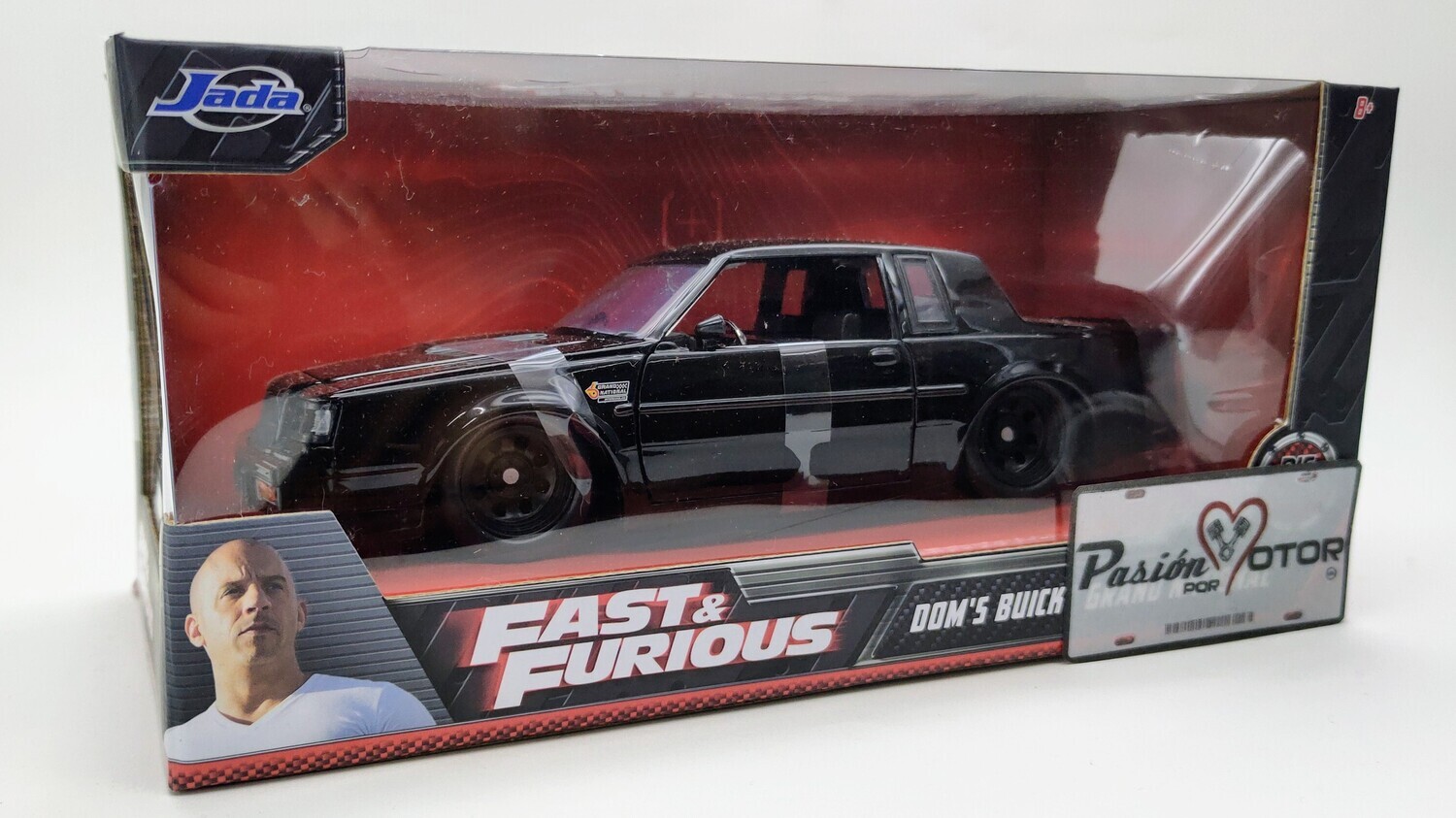 1:24 Buick Grand National Coupe 1987 Negro Dom´s Toretto Jada Toys Rapido y Furioso 4 Con Caja