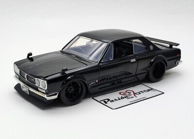 1:24 Nissan Skyline 2000 GT-R KPGC10 1971 Negro Brian´s Rapido Y Furioso 5 JADA TOYS