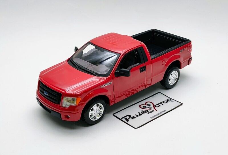 1:27 Ford F-150 STX Pick Up Cabina Sencilla 2010 Rojo Maisto Special Edition Con Caja 1:24