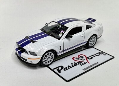 5 Pulgadas / 1:38 Ford Mustang Shelby GT500 Coupe 2007 Blanco KINSMART En Display a Granel 1:32 02767