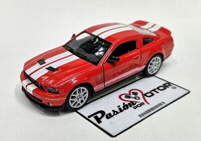 5 Pulgadas / 1:38 Ford Mustang Shelby GT500 Coupe 2007 Rojo KINSMART En Display a Granel 1:32 01186