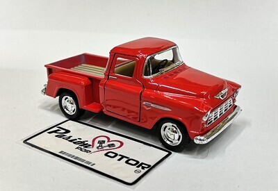 5 Pulgadas / 1:38 Chevrolet 3100 Stepside Pick Up 1955 Rojo KINSMART En Display a Granel 1:32 02773