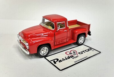 5 Pulgadas / 1:38 Ford F-100 Pick Up 1956 Rojo KINSMART En display a Granel 1:32 01813