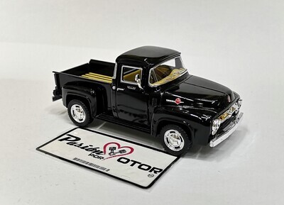 5 Pulgadas / 1:38 Ford F-100 Pick Up 1956 Negro KINSMART En Display a Granel 1:32 02771