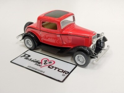 5 Pulgadas / 1:34 Ford 3 Window Coupe 1932 Rojo KINSMART Display a Granel 1:32 02737