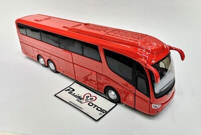 1:50 Irizar PB Autobus Tres Ejes 2001 Rojo CARARAMA Scania Man 02690