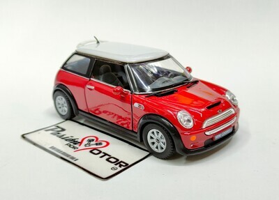 5 Pulgadas / 1:28 Mini Cooper S 2001 Rojo KINSMART En Display a Granel 1:32 03578