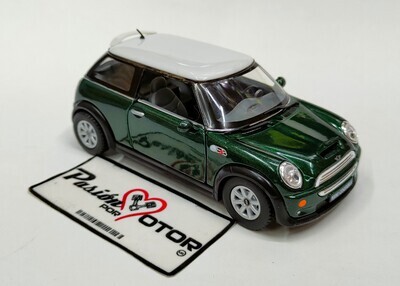 5 Pulgadas / 1:28 Mini Cooper S 2001 Verde KINSMART En Display a Granel 1:32 01757