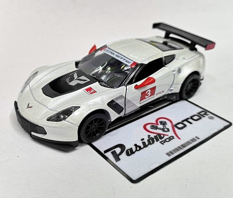 5 Pulgadas / 1:36 Chevrolet Corvette C7.R 2016 KINSMART En Display a Granel 1:32 01180
