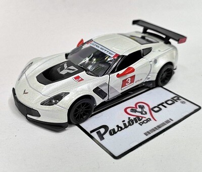5 Pulgadas / 1:36 Chevrolet Corvette C7.R 2016 KINSMART En Display a Granel 1:32 01180