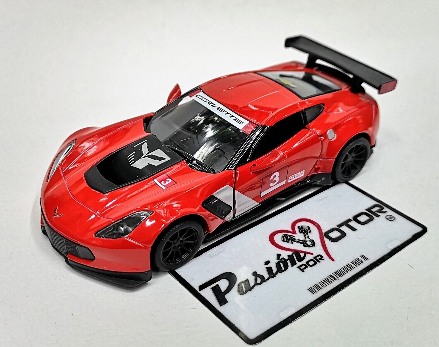 5 Pulgadas / 1:36 Chevrolet Corvette C7.R 2016 Rojo KINSMART En Display a Granel 1:32 04788