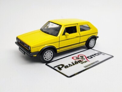 5 Pulgadas / 1:34 Volkswagen Golf GTi A1 Hatchback 1983 Amarillo WELLY Display a Granel Caribe MK1 1:32 03161