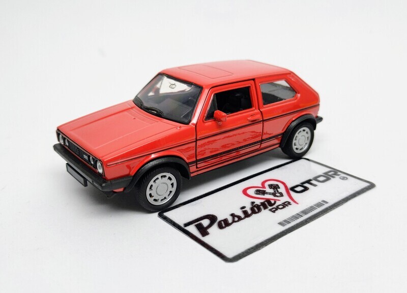 5 Pulgadas / 1:34 Volkswagen Golf GTi A1 Hatchback 1983 Rojo WELLY Display a Granel Caribe MK1 1:32