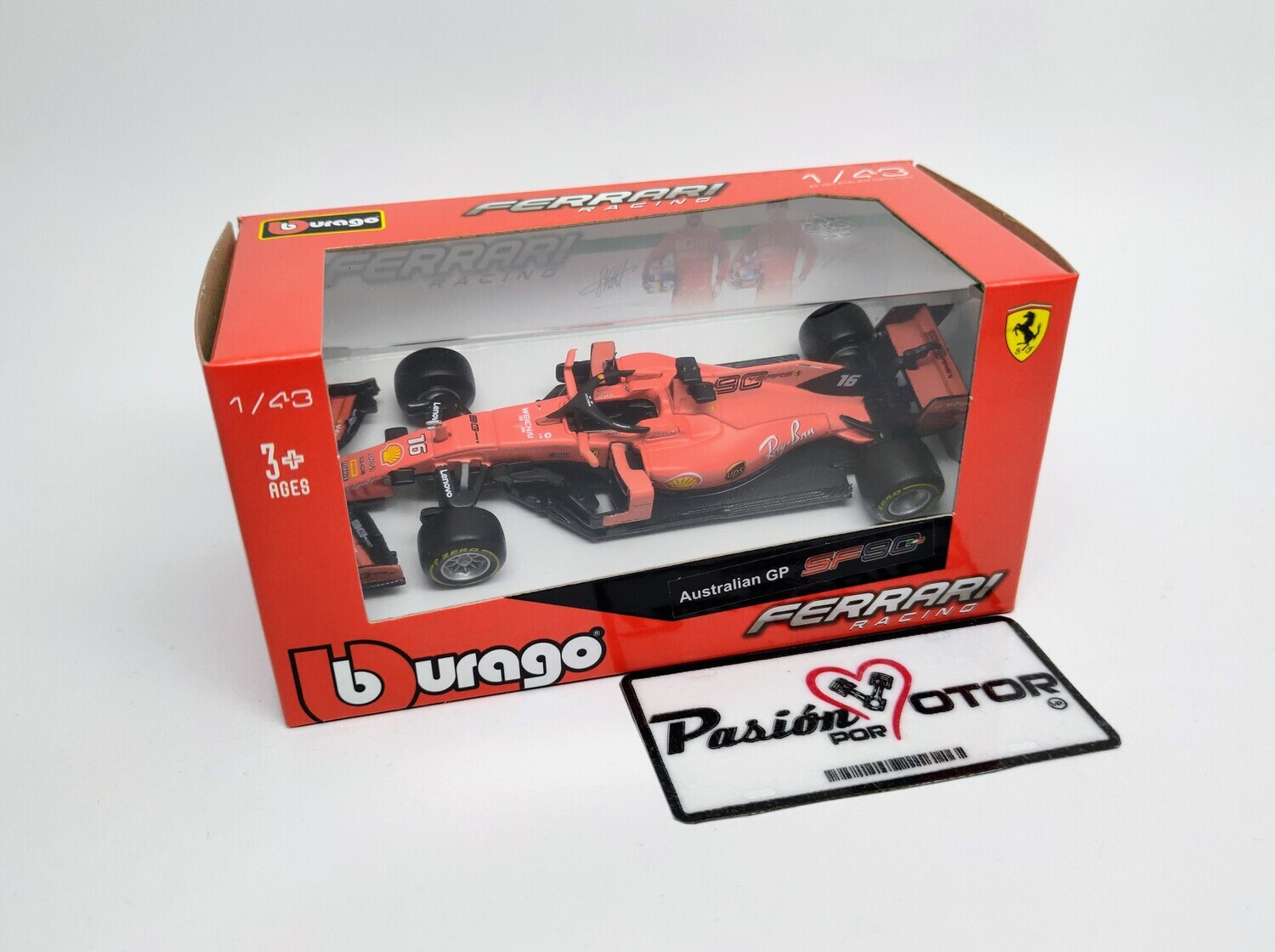 1:43 Ferrari SF90 Debut Australian GP Monoplaza Formula 1 2019 Bburago Racing