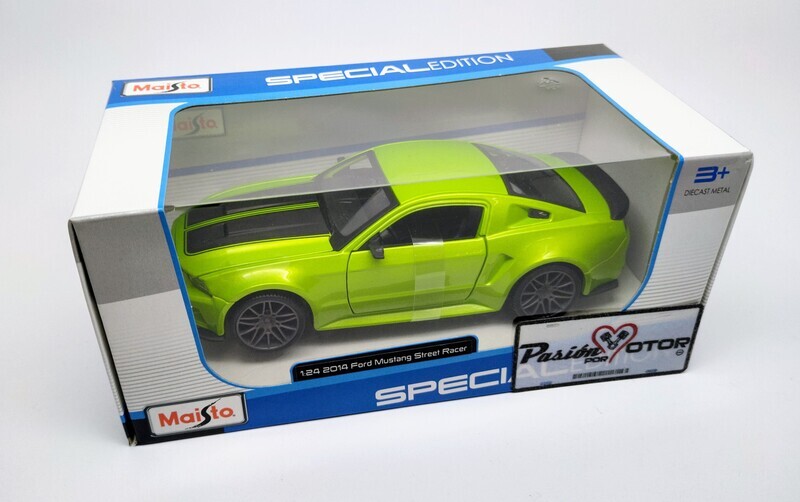 1:24 Ford Mustang Street Racer Coupe 2014 Verde Maisto Special Edition Con Caja