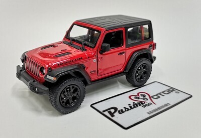 5 Pulgadas / 1:34 Jeep Wrangler Rubicon Hard Top 2018 Rojo KINSMART En Display a Granel 1:32 01442