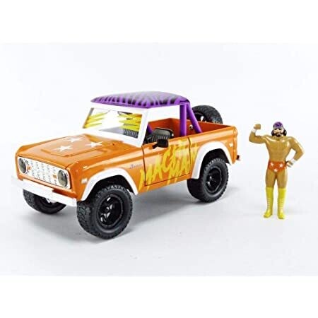 1:24 Ford Bronco 1973 Open Top C Figura WWE Macho Man Randy Savage Jada Toys Just Trucks