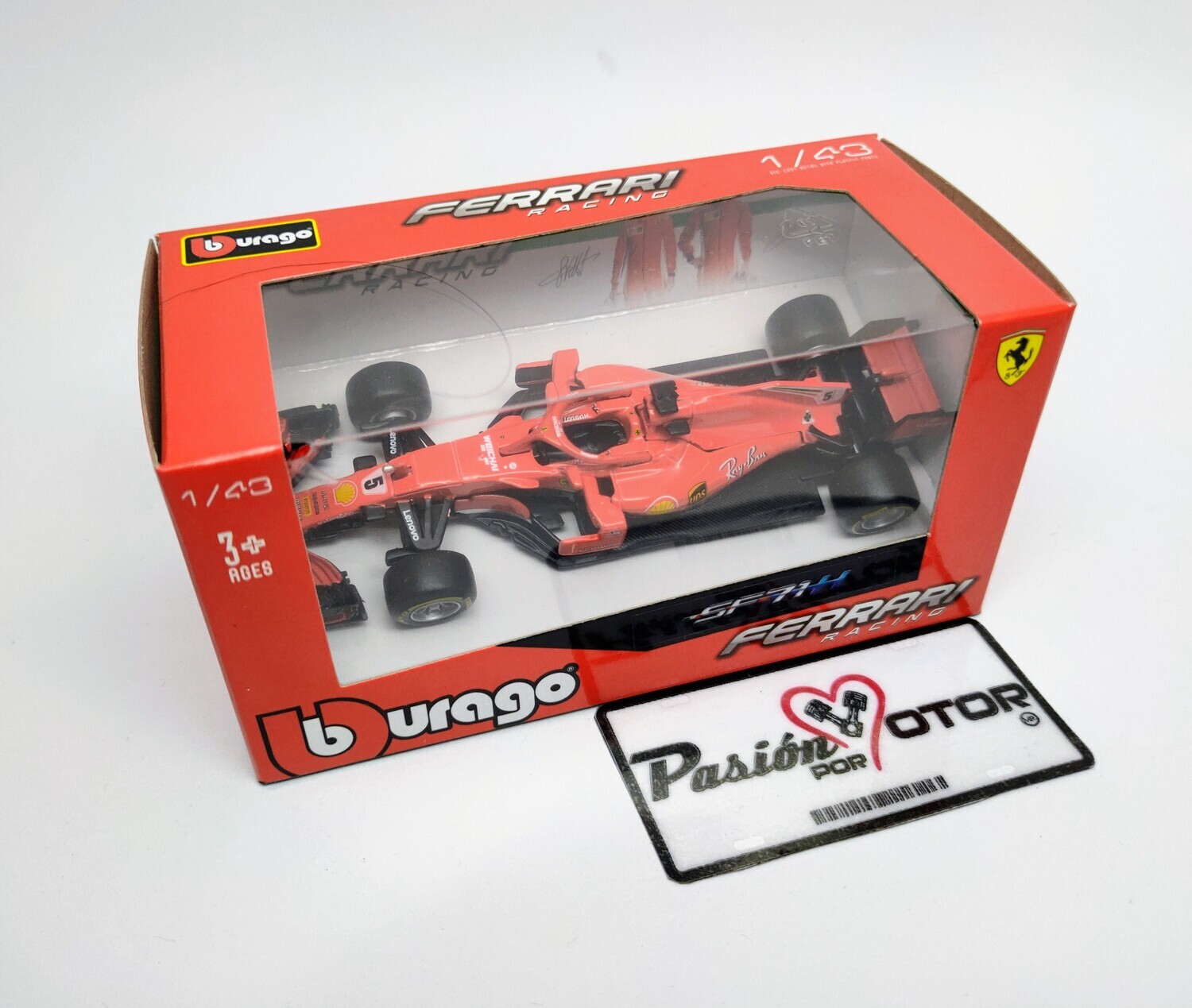 1:43 Ferrari SF71H Monoplaza Formula 1 2018 Bburago Racing