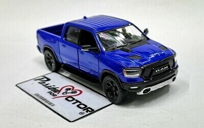 5 Pulgadas / 1:46 Ram 1500 Crew Cab Rebel 2019 Azul KINSMART Pick Up 1:43 03463
