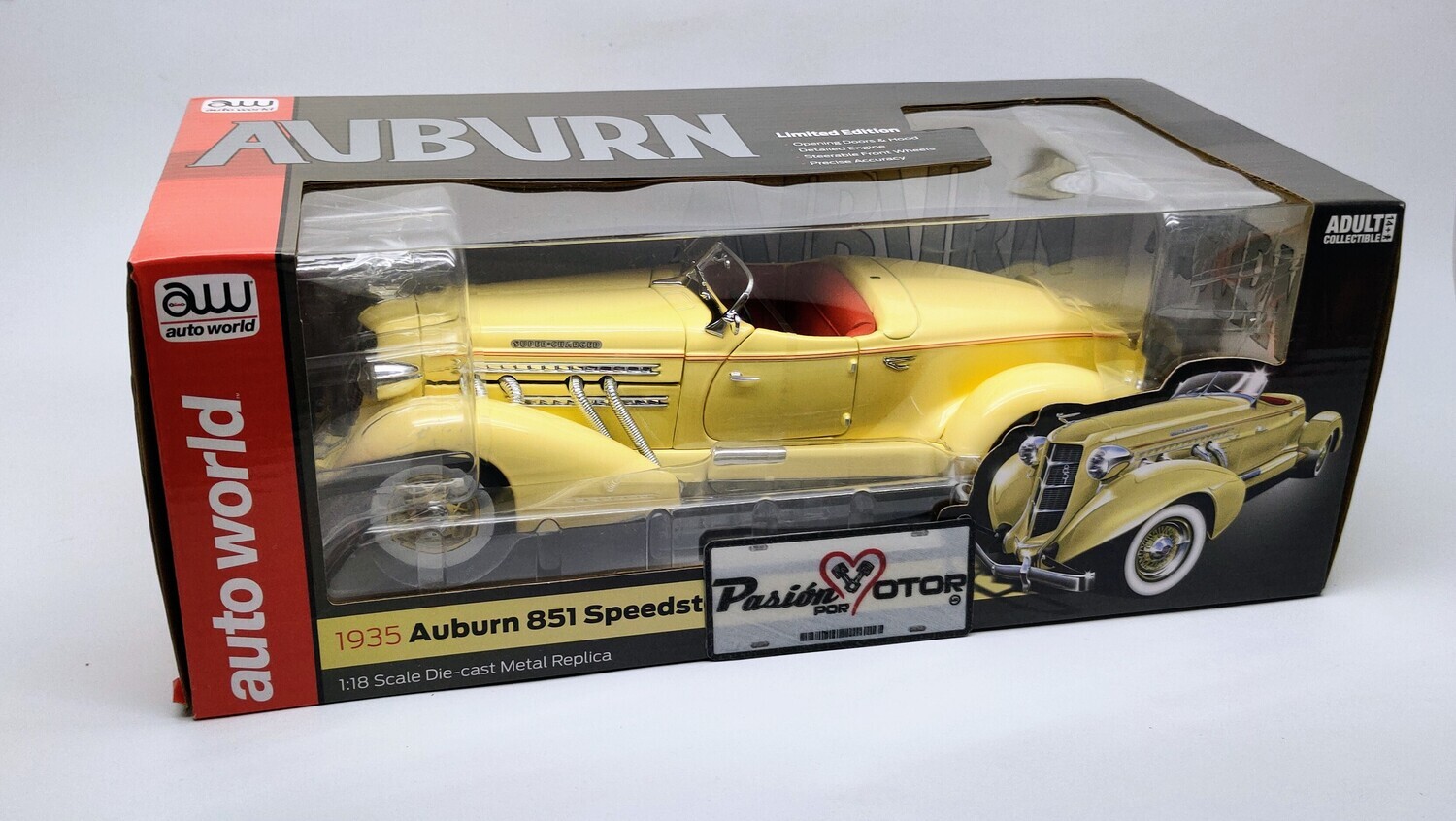 1:18 Auburn 851 Speedster 1935 Auto World Con Caja