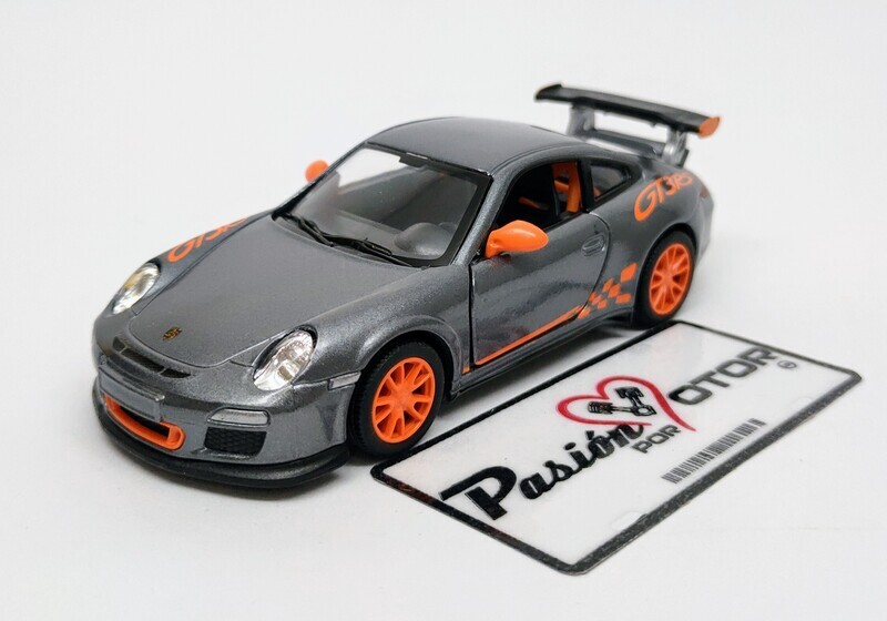 5 Pulgadas / 1:36 Porsche 911 (997) GT3 RS Coupe 2010 Gris KINSMART En Display a Granel 1:32 00241