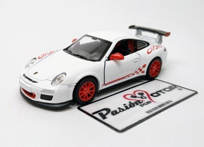 5 Pulgadas / 1:36 Porsche 911 (997) GT3 RS Coupe 2010 Blanco KINSMART En Display a Granel 1:32 00245